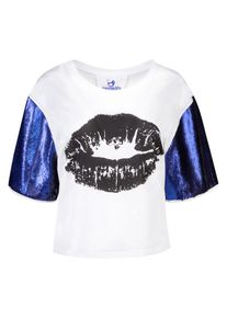 gwynedds, Damen Shirt 'Nina the Shirt', Dunkelblau / Schwarz / Weiß