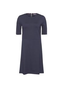 Tommy Hilfiger, Damen Kleid 'RAVEN C-NK DRESS 1/2 SLV', Nachtblau