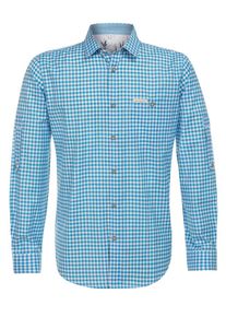 Stockerpoint, Herren Hemd Campos3, T&uuml;rkis / Wei&szlig;