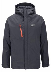 Jack Wolfskin, Herren Funktionsjacke 'Troposhere', Dunkelgrau / Dunkelorange