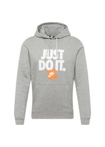 Nike Sportswear, Herren Pullover, Graumeliert / Orange / Weiß