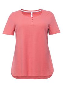 sheego Basic, Damen Shirt, Lachs