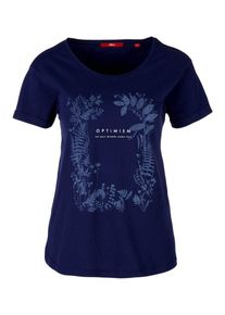 s.Oliver RED LABEL, Damen T-Shirt, Navy