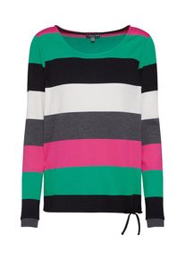 Street One, Damen Shirt, Grün / Pink / Schwarz