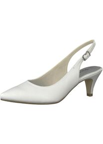 Tamaris, Damen Pump 'Spitzer Slingback Pump', Weiß
