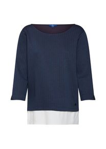 Tom Tailor, Damen Sweatshirt, Navy / Rot / Weiß