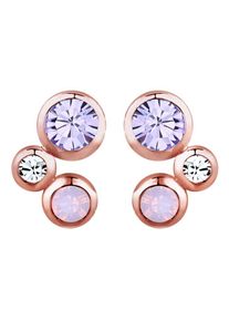 Elli, Damen Ohrringe, Rosegold / Pastelllila / Helllila / Weiß