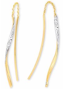 Amor, Damen Paar Ohrhänger, Gold / Silber