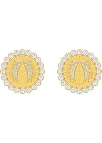 Swarovski, Damen Ohrclip 'Lucky Goddess 5464120', Gold / Weiß