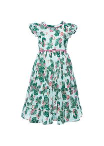 REVIEW KIDS REVIEW FOR KIDS, Mädchen Kleid, Grün / Pastellgrün / Pink