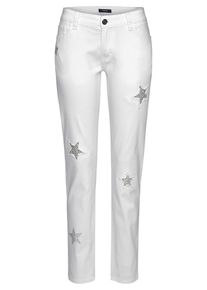 NAVIGAZIONE, Damen Jeans, Weiß