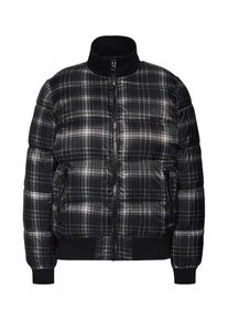 GAP, Damen Jacke 'PUFFERBOMBERJKTPRINT', Schwarz / Weiß