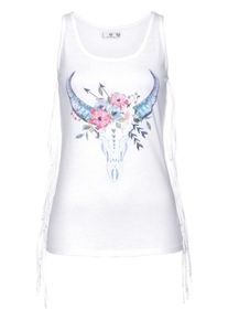 AJC, Damen Tanktop, Hellblau / Pink / Weiß