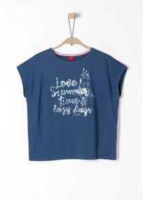 s.Oliver Junior, Mädchen Oversized-Shirt, Blau