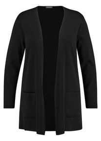 SAMOON, Damen Cardigan, Schwarz