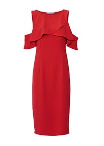 Heine, Damen Cocktailkleid Volants, Rot
