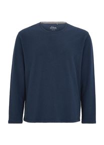 s.Oliver RED LABEL, Herren Longsleeve, Navy