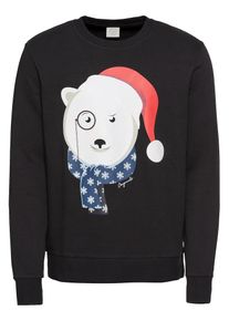 Jack & Jones JACK & JONES, Herren Sweatshirt 'JORKRITTERXMAS SWEAT CREW NECK', Schwarz