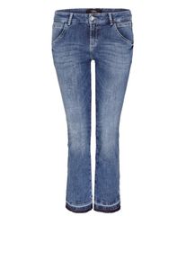 s.Oliver BLACK LABEL, Damen Sienna Slim Low: Kick Flared-Jeans, Blue Denim