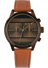 Tommy Hilfiger, Herren Multifunktionsuhr 'Casual, 1791594', Braun / Dunkelbraun