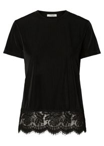 Pieces, Damen Oberteil, Schwarz