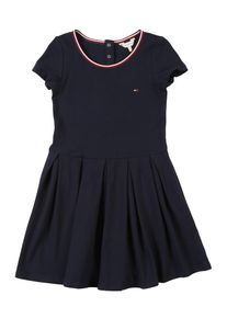 Tommy Hilfiger, Mädchen Kleid 'M PLEATED KNIT DRESS S/S', Schwarz
