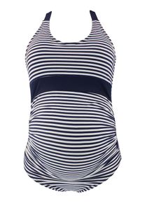 Petit Amour, Damen Badeanzug 'Anya', Navy / Wei&szlig;