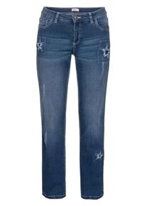 sheego Denim, Damen Gerade Jeans, Blau