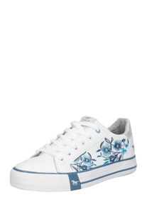 Mustang, Damen Sneaker '1313303', Blau / Wei&szlig;