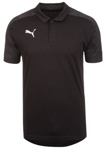 Puma, Herren Poloshirt 'Cup Sideline', Basaltgrau / Schwarz