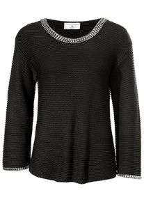 Heine, Damen Oversized-Pullover, Schwarz