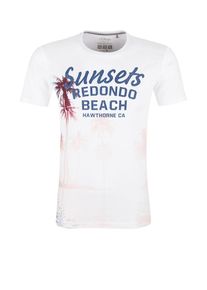 s.Oliver RED LABEL, Herren T-Shirt, Blau / Blutrot / Weiß