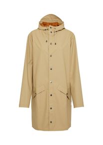 RAINS, Damen Long-Mantel mit Kapuze, Sand