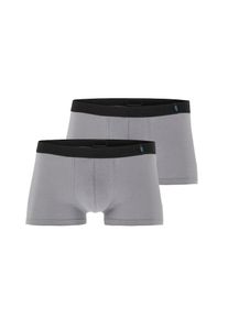 Schiesser, Herren Boxershorts (2er Pack), Grau / Schwarz