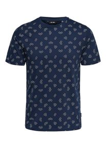 Only & Sons Only & Sons, Herren T-Shirt, Enzian / Weiß