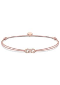 Thomas Sabo, Damen Armband 'Little Secret Infinity', Beige / Rosegold / Weiß