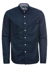 Tom Tailor Denim, Herren Hemd 'easy all over print shirt Shirt 1/1', Blau