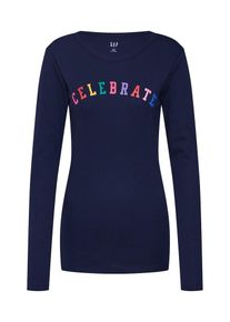 GAP, Damen Shirt 'V-LS FAV CREW NVL', Navy / Mischfarben