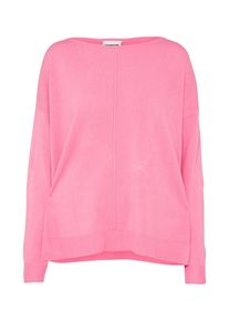 Noisy may, Damen Strickpullover mit Seitenschlitzen, Pink
