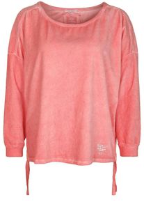 Better Rich, Damen Sweatshirt 'SWEAT CREW VELVET TIE', Koralle