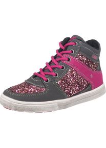 Lico, M&auml;dchen Sneakers High f&uuml;r M&auml;dchen, gef&uuml;ttert, Dunkelgrau / Neonpink
