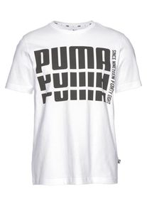 Puma, Herren T-Shirt 'REBEL BOLD BASIC TE', Schwarz / Wei&szlig;