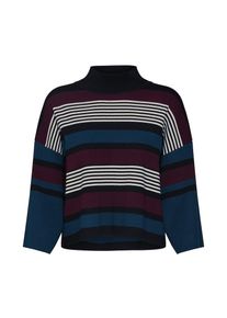 Native Youth, Damen Pullover 'BEAUFORT KNIT', Petrol / Beere / Schwarz
