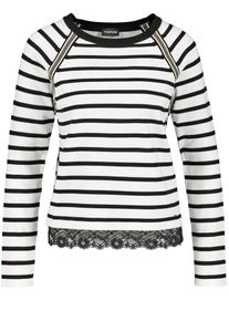 Taifun, Damen Pullover, Schwarz / Weiß