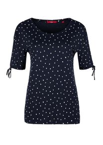 s.Oliver RED LABEL, Damen Printshirt, Navy / Wei&szlig;