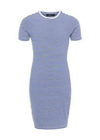 name it, Mädchen Kleid, Blau / Weiß