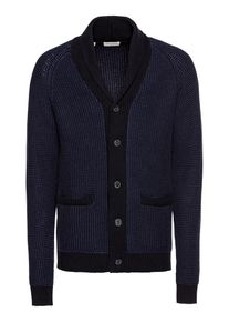 Selected Homme, Herren Strickjacke 'SLHNICK SHAWL CARDIGAN W', Dunkelblau