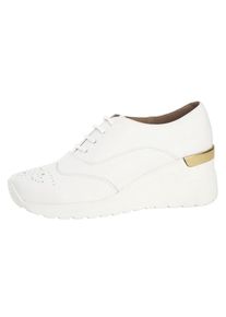 Heine, Damen Sneaker, Gold / Weiß