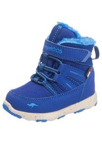 Kangaroos, M&auml;dchen Winterstiefel K-SNOW, TEX, WMS-Weite M, Blau