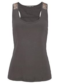 Lascana, Damen LS Top Sequins, Schlammfarben